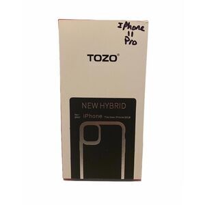 TOZO Phone Case for iPhone 11 Pro Black Clear View TPU Cover